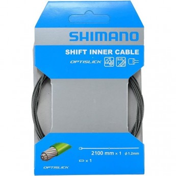Трос переключения SHIMANO OPTISLICK, 1,2 мм X 2100 мм, 1 штука, Y60198100 Трос переключения SHIMANO OPTISLICK, 1,2 мм X 2100 мм, 1 штука, Y60198100