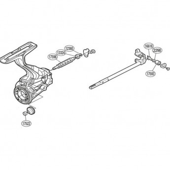 Запчасть для катушки SHIMANO OSCILLATION SET набор для бесконечного винта